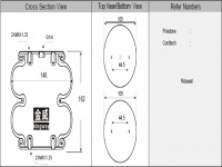 設備雙囊層空氣彈簧減震氣囊Air Spring W01M586105 W01-M58-6105 2B5013 W13586833 W013580048 W013586956 W013586955 W013580319 W013587030 W013580030 W016067025 W0135870